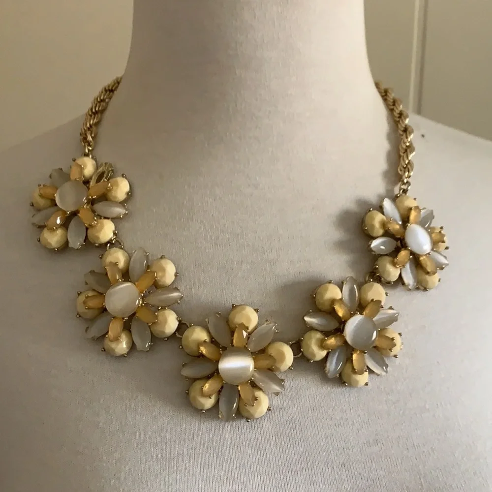 Two Banana Republics statement Necklaces